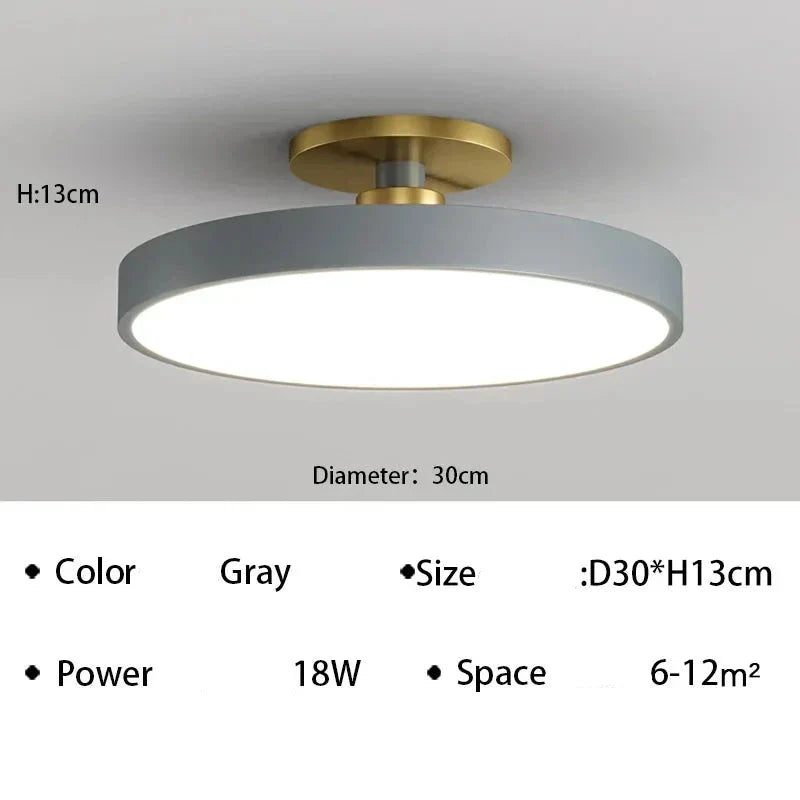Modern Aluminum Ring Ceiling Light Cylondra – Lifestyle View 4