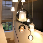 Dual Glass Bell Globe Pendant Light Bellonix – Lifestyle View 2