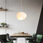 Frosted Opal Cloud Pendant Light – Eceloria – Hero Shot