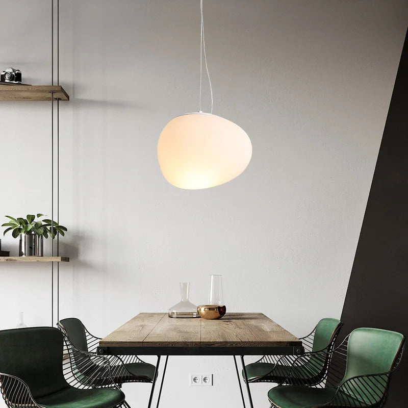 Frosted Opal Cloud Pendant Light – Eceloria – Hero Shot