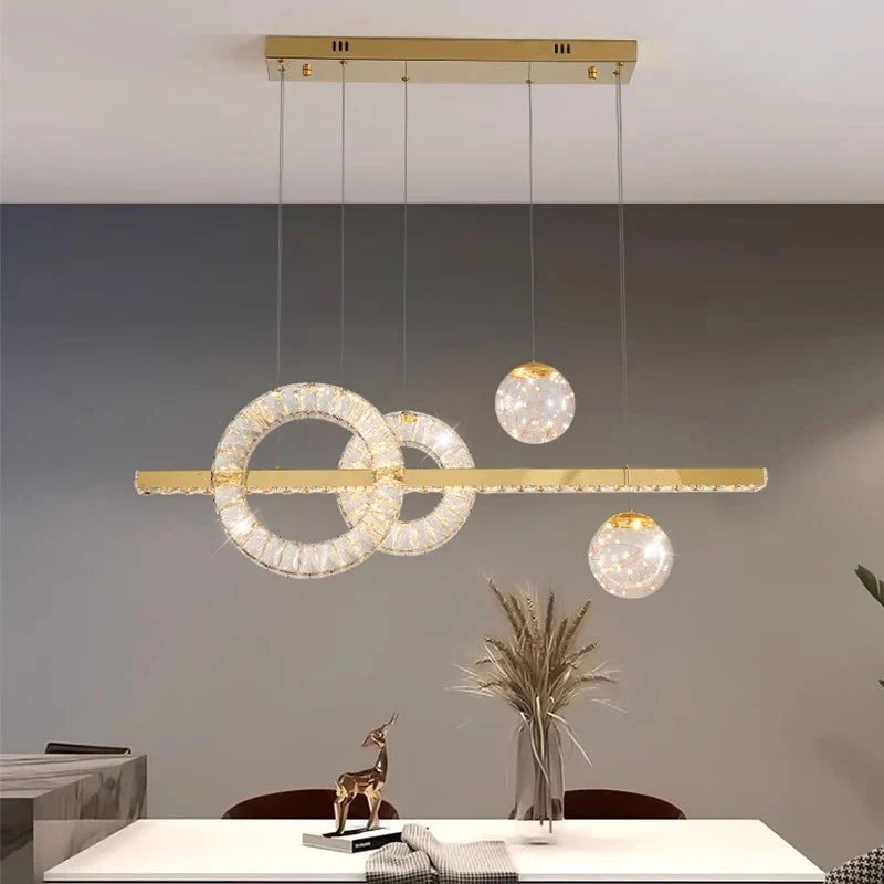 Cascading Crystal Tiered Pendant Light Kovex – Product Detail 11