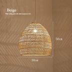 Sculptural Bamboo Woven Pendant Light Velorin – Product Detail 8