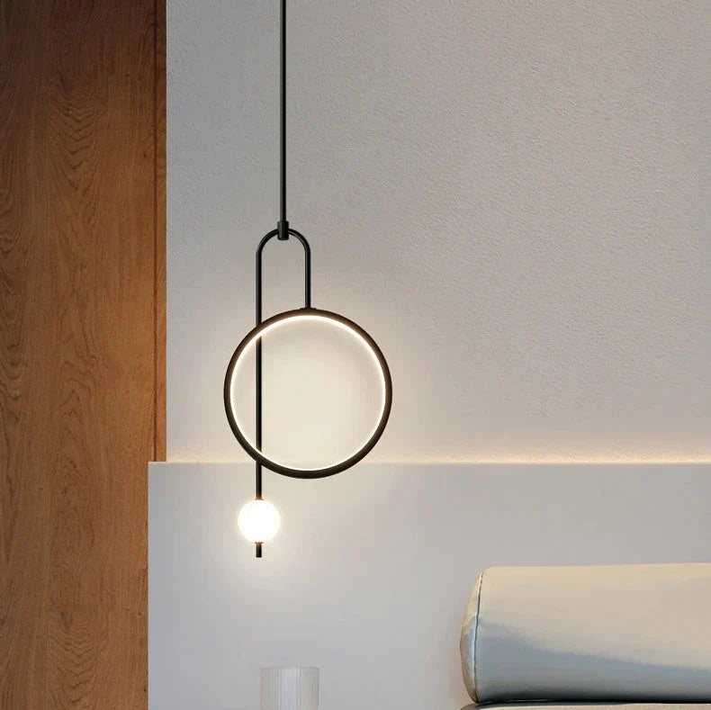 Modern Metal Ring Pendant Light Circlion