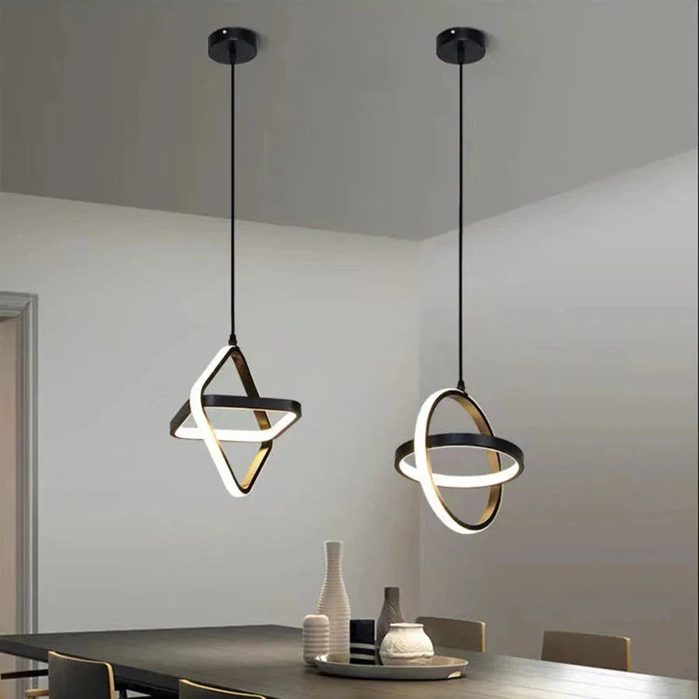 Modern Aluminum Square Pendant Light Telvoria – Product Detail 11