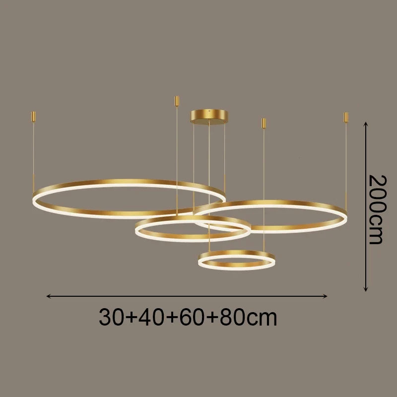 Arevaux Gold 4 Rings – Dimensions