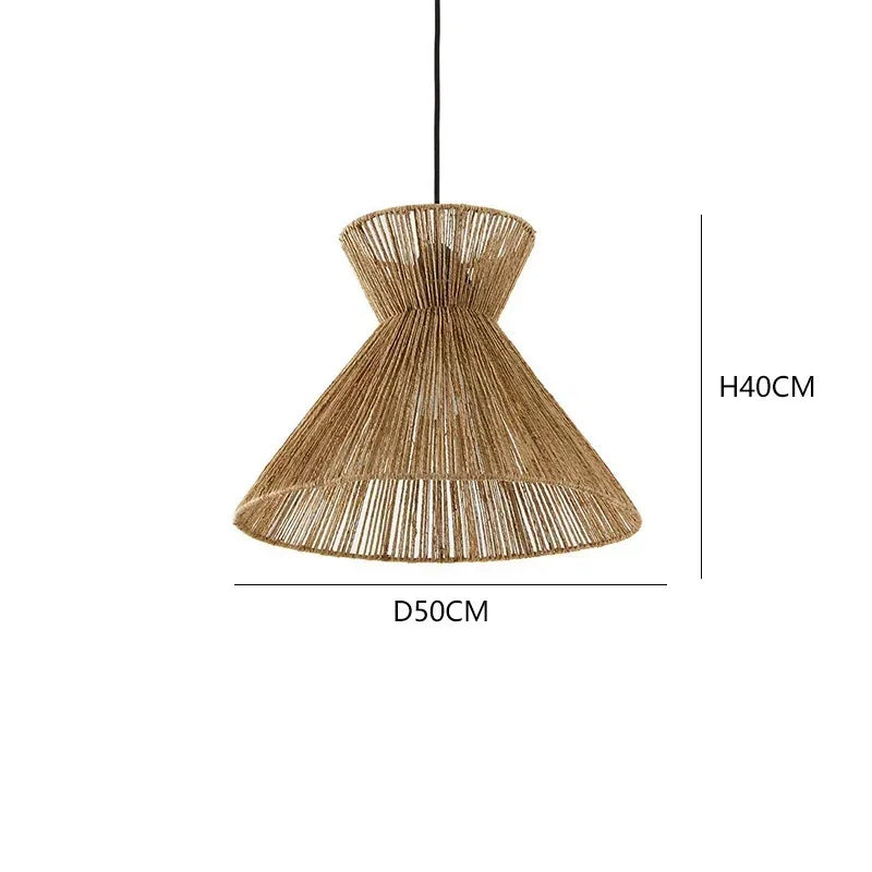 Hand-Woven Rattan Meditative Pendant Light Serova – Product Detail 15