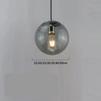 Warm Amber Glass Metal Pendant Light Corvane – Product Detail 5