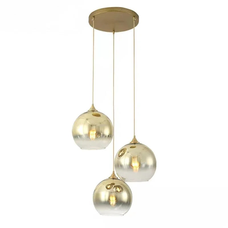 Smoked Glass Globe Pendant Light – Izaelvix – Lifestyle View 4