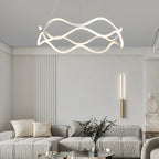 Sculptural Wave Aluminum LED Pendant Light – Dovelux – Product Detail 10