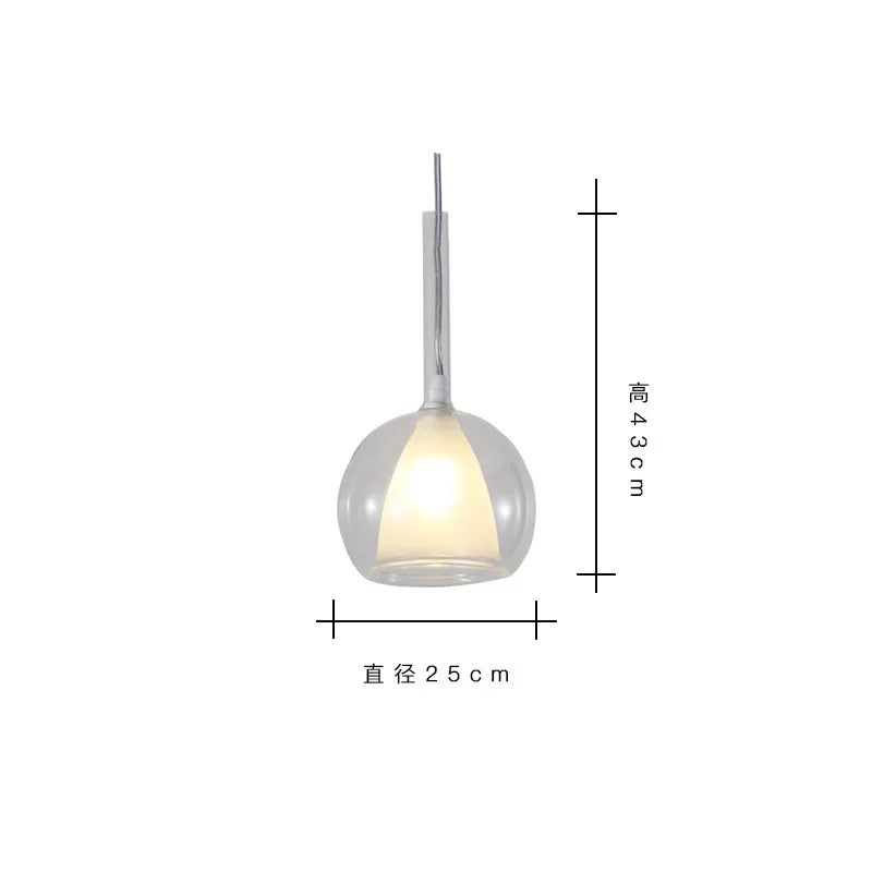 Dual Glass Bell Globe Pendant Light Bellonix – Product Detail 6