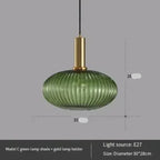 Glass Smoked Pendant Light Halion