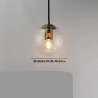 Warm Amber Glass Metal Pendant Light Corvane – Lifestyle View 3