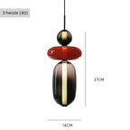 Layered Colored Glass Pendant Light Halaeon – Product Detail 10