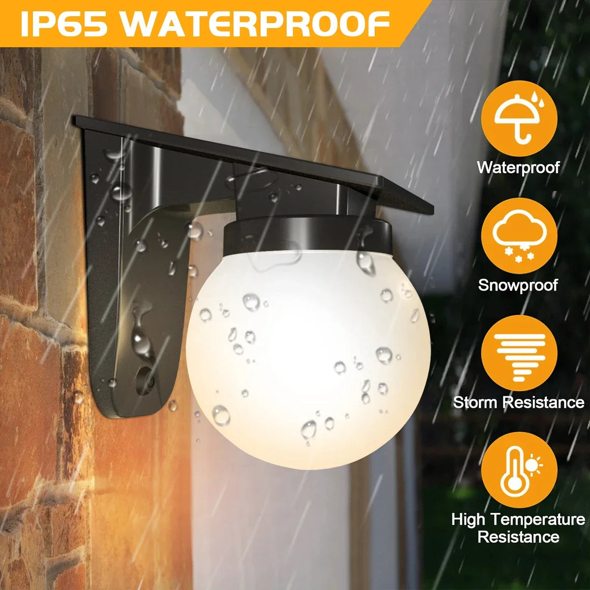 Solar Powered Garden Wall Sconce Heliora