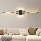 Sculptural Iron Wall Sconce Forlan – Black Finish, Living Room