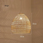 Sculptural Bamboo Woven Pendant Light Velorin – Product Detail 6