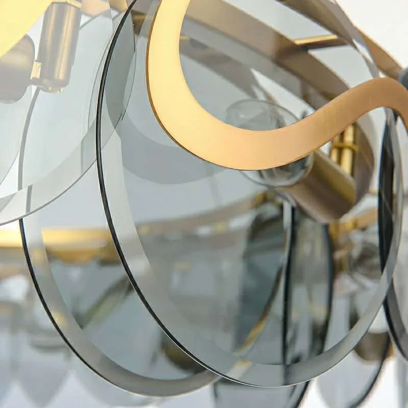 Stone Glass Sphere Chandelier Sraelion – Lifestyle View 4