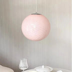 Sculptural Glass Orb Pendant Light Daevix – Lifestyle View 4