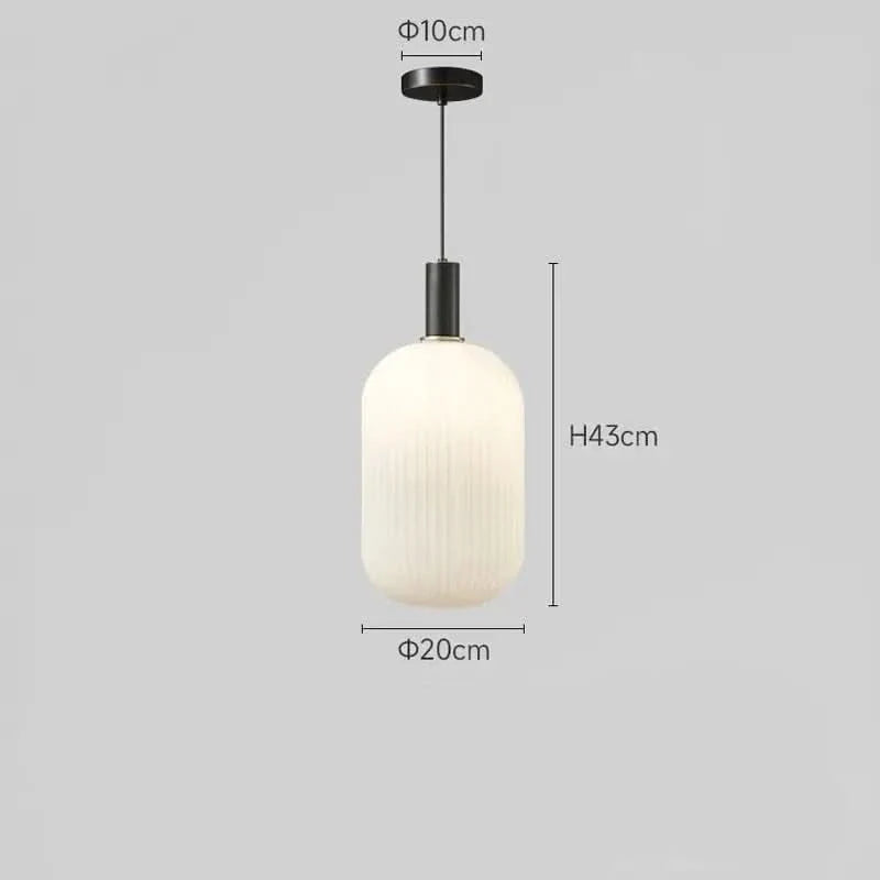 Nordic Opal Glass Cylinder Pendant Meridox – Product Detail 7