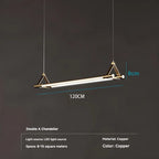 Geometric Copper Linear Pendant Light Solvex – Product Detail 7