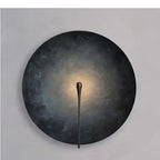 Eclipse Disc Wall Sconce – Selenyx – Matte Black finish