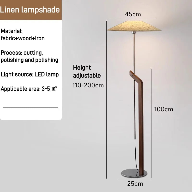 Solid Wood Arc Floor Lamp Florion – Product Detail 9