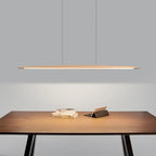 Linear Walnut Wood Pendant Light Ptaeloria – Lifestyle View 2