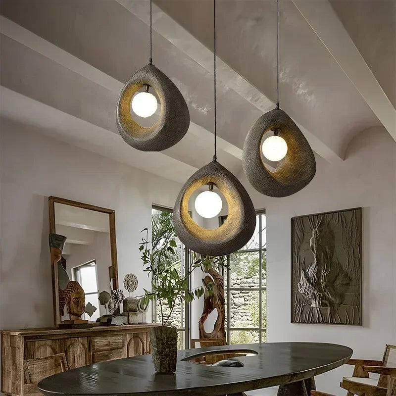 Organic Stone Pebble Pendant Light Cadmon – Product Detail 16