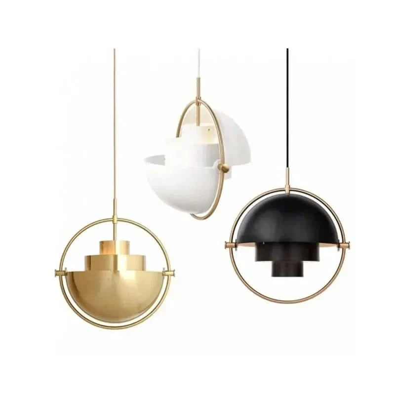 Warm Metal Disc Pendant Light Axion – Product Detail 7