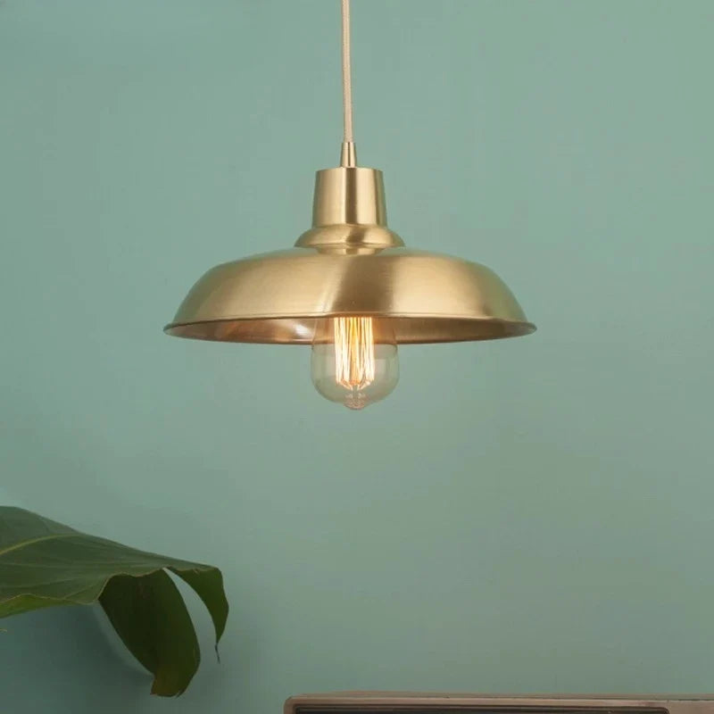 Vintage Copper Dome Pendant Light Lorvaine – Product Detail 11