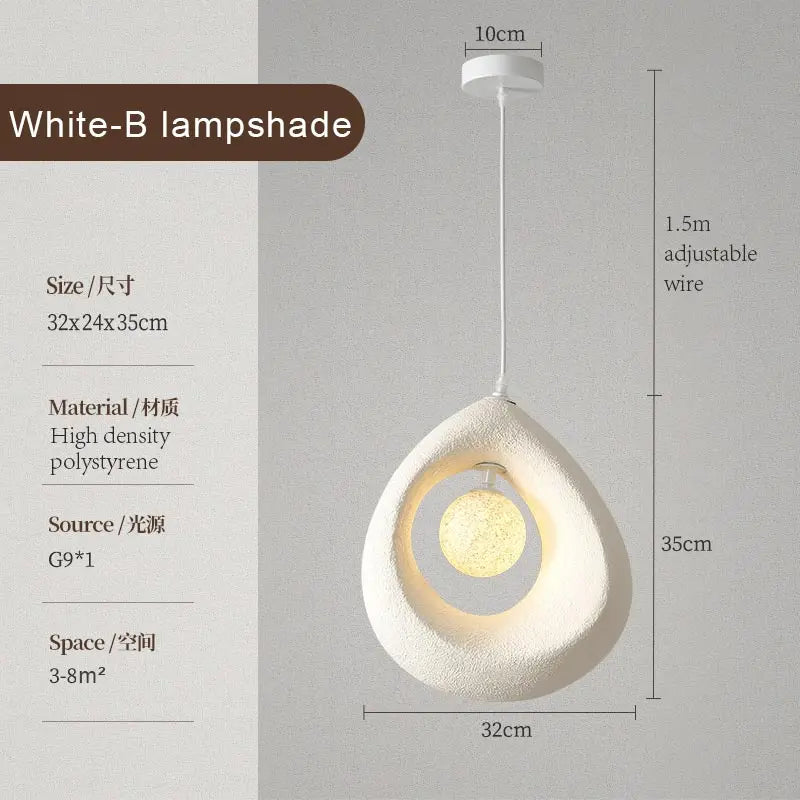 Minimal Polymer Dome Pendant Light Dsaeloria – Product Detail 7