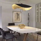 Sculptural Gold-Leaf Petal Pendant Light – Revonthal – Lifestyle View