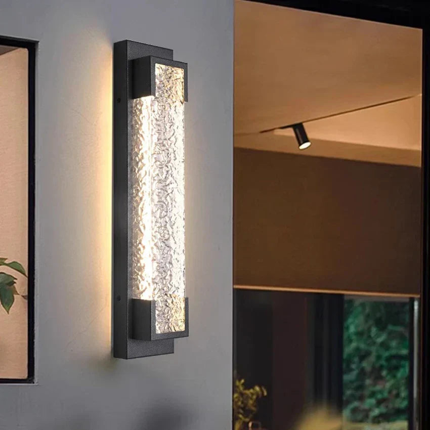 Ecrivox Steel Linear Outdoor Wall Sconce