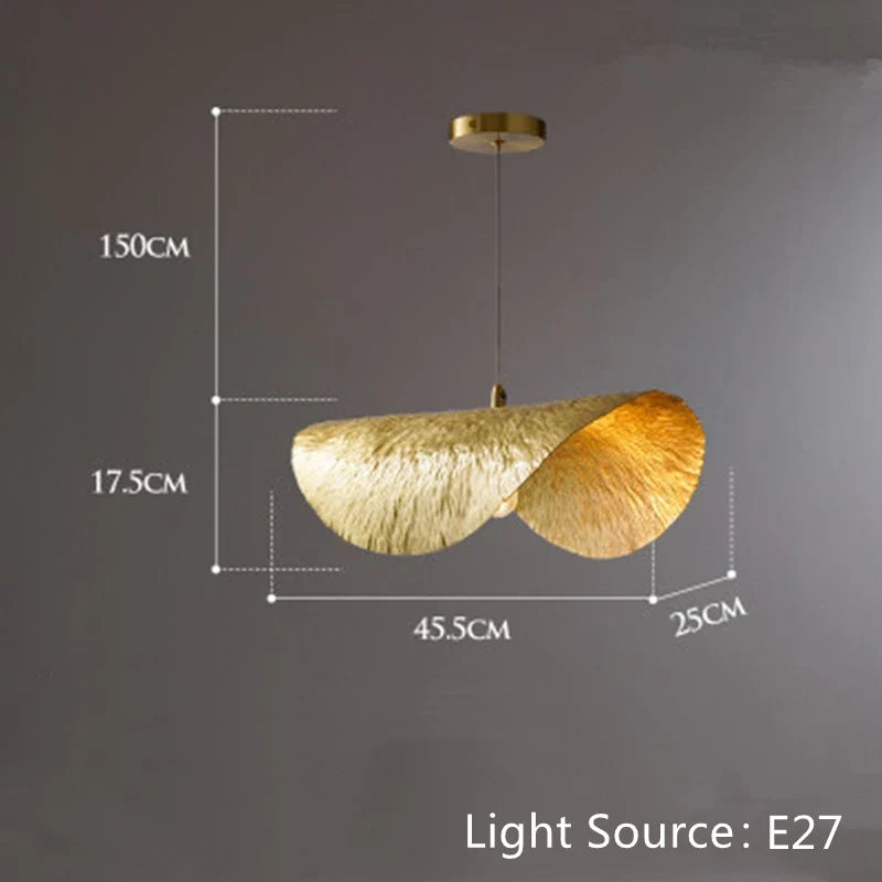 Hammered Brass Dome Pendant Light Huaeloria – Product Detail 6