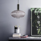Glass Smoked Pendant Light Halion