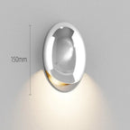 Brivex directional wall sconce, Mirror Chrome finish, dimensions O150mm