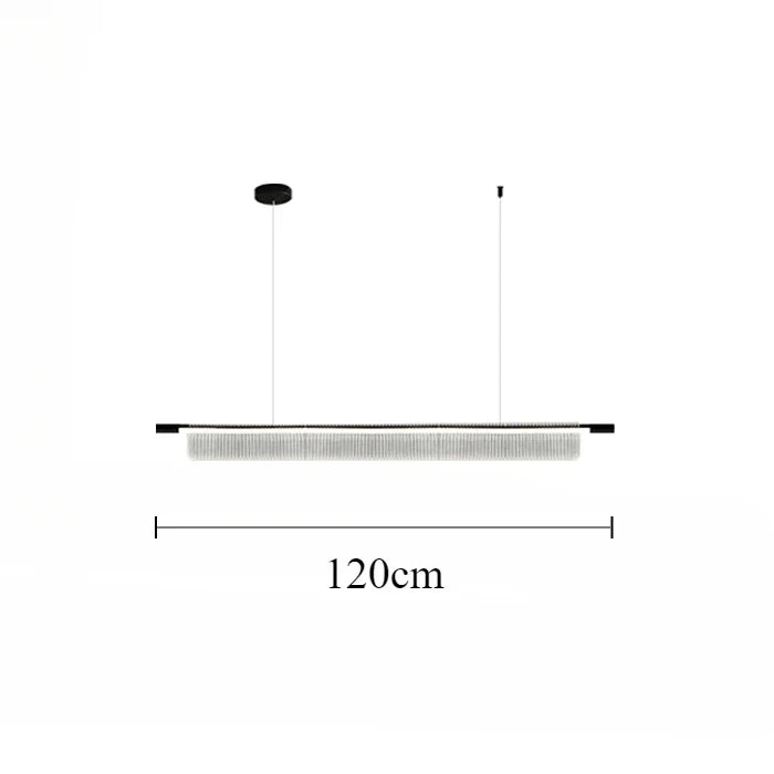 Elongated Metal Linear Pendant Light Fenox – Product Detail 10