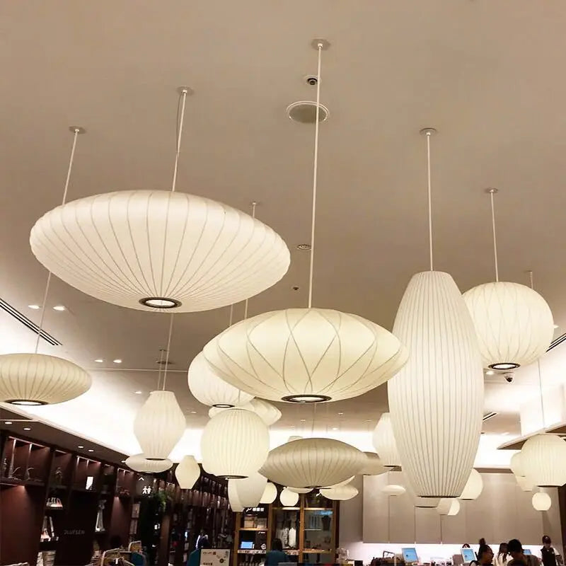 Soft Cloth Lantern Pendant Light Vraelorn – Hero Shot
