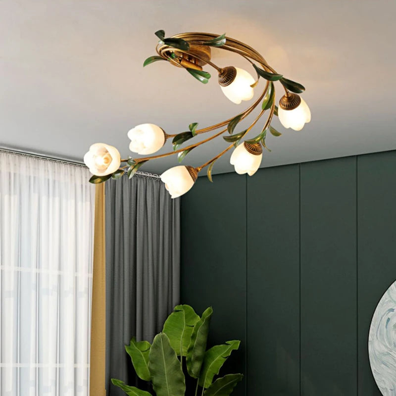 Modern Metal Glass Flush Mount Ceilara – Hero Shot