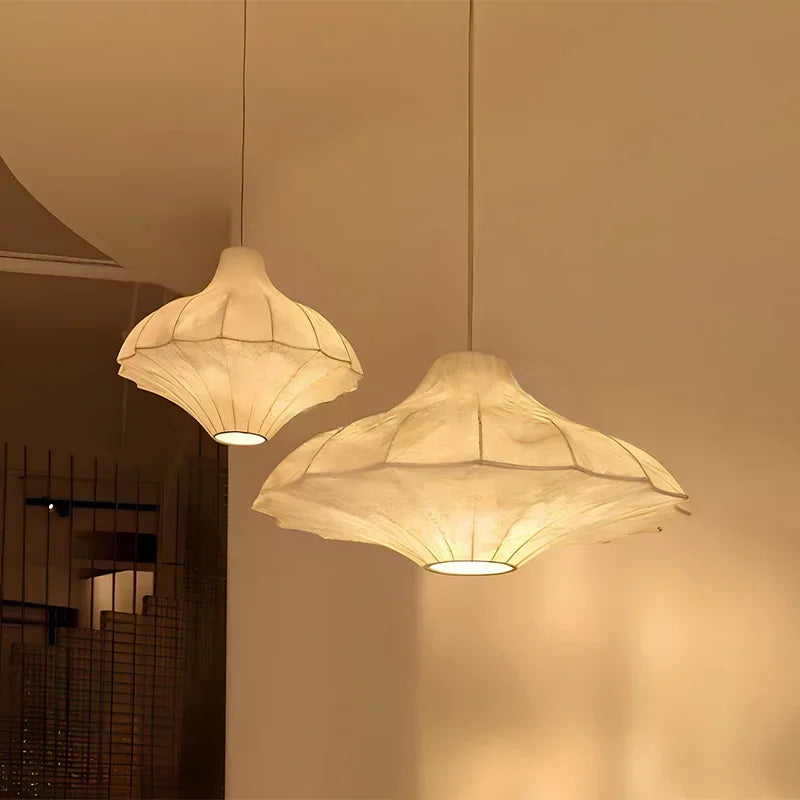 Ethereal Silk Dome Pendant Light Helvantis – Hero Shot