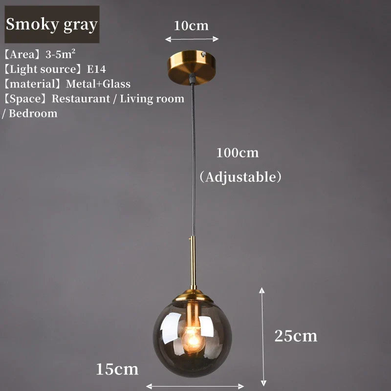 LED Glass Pendant Light Kerlon