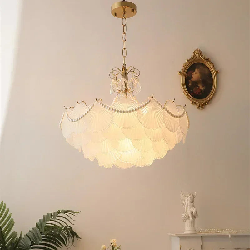 Pearl Glass Chandelier Waldris – Lifestyle View 3