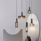 Concrete Effect Cylinder Pendant Light Novalex – Hero Shot