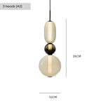 Layered Colored Glass Pendant Light Halaeon – Product Detail 8