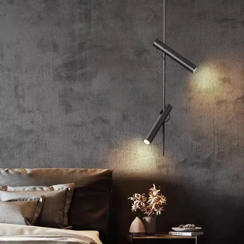 Pivoting Geometric Metal Pendant Light Yraelith – 2 Heads Lifestyle, Bedroom