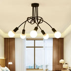Retro Gold Wire Arm Ceiling Light Arula – Lifestyle View 4
