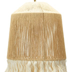 Handwoven Hemp Rope Tassel Pendant Light – Laelith – Rope Texture Detail