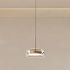 Double Layer Glass Drum LED Pendant Light – Ebelindra – Lifestyle View 4
