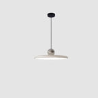 Two-Tone Lacquer Disc Pendant Light – Barel – Ivory Silver