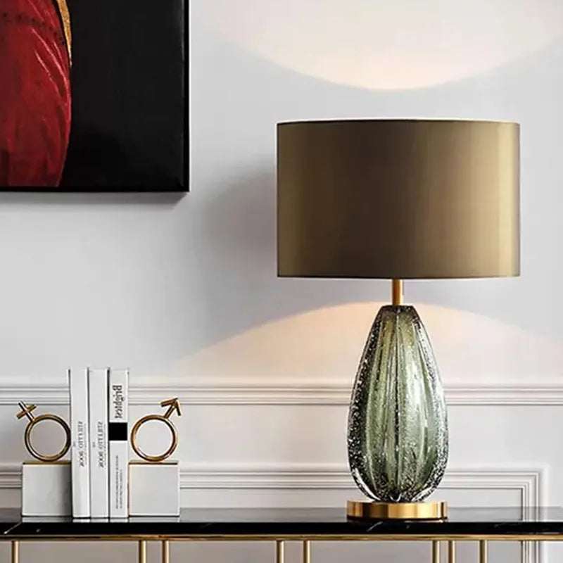 Mouth-Blown Glass Bedside Lamp Clarivon – Lifestyle View 3